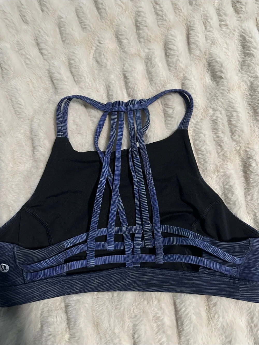 lululemon athletica Blue Strappy Sports Bra - Women's Intimates size 8